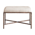 Trento Chenille Fabric Upholstered Bench