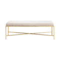 Trento Chenille Fabric Upholstered Bench
