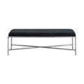 Trento Chenille Fabric Upholstered Bench