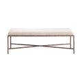 Trento Chenille Fabric Upholstered Bench