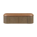 Urbino Vegan Leather Upholstered Storage Bench