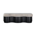 Rosamund Velour Fur Fabric Upholstered Bench