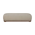 Castile Chenille Fabric Upholstered Bench