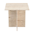 Vence Natural Travertine End Table
