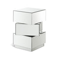 Graziella Mirrored Mirrored End / Side Table