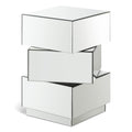 Graziella Mirrored Mirrored End / Side Table