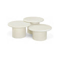 Estelle Concrete And Fiberglass 3pc. Indoor / Outdoor Coffee Table