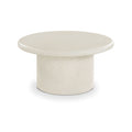 Estelle Cream Concrete And Fiberglass Indoor / Outdoor Coffee Table - CT12