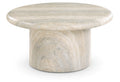 Estelle Natural Concrete And Fiberglass Indoor / Outdoor Coffee Table - CT12