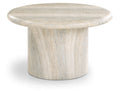 Estelle Natural Concrete And Fiberglass Indoor / Outdoor Coffee Table - CT14