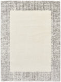 Pacific Shag Ivory Grey Shag Polyester Area Rug