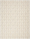 Aloha Ivory Grey Tropical Polypropylene Area Rug