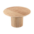 Frederick 48" Natural Travertine Dining Table