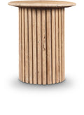 Frederick Natural Travertine End Table