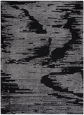 Ma30 Star Black Ivory Modern Wool Area Rug