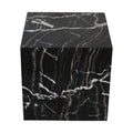 Bromley Black Genuine Marble End Table