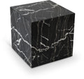 Bromley Black Genuine Marble End Table