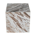 Bromley Brown Genuine Marble End Table