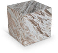 Bromley Brown Genuine Marble End Table