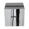 Bromley Black Genuine Marble End Table - ET