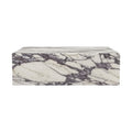 Bromley White Genuine Marble Coffee Table