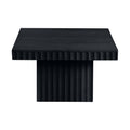 Sidonie Black Solid Wood And Oak Veneer Coffee Table - CT12