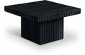 Sidonie Black Solid Wood And Oak Veneer Coffee Table - CT12