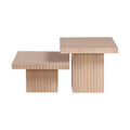 Sidonie Natural Solid Wood And Oak Veneer 2pc. Coffee Table - CT-2B