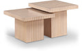 Sidonie Natural Solid Wood And Oak Veneer 2pc. Coffee Table - CT-2C