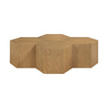 Evander Natural Oak Wood 4pc. Modular Coffee Table