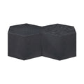 Evander Black Oak Wood 2pc. Modular Coffee Table
