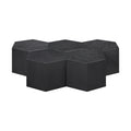 Evander Black Oak Wood 5pc. Modular Coffee Table