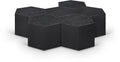 Evander Black Oak Wood 7pc. Modular Coffee Table