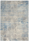 Solace Ivory Grey Blue Modern Polypropylene Area Rug