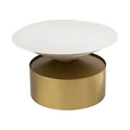 Dominique White Iron Coffee Table