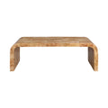 Delilah Natural Burl Wood Coffee Table