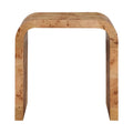 Delilah Natural Burl Wood End / Side Table