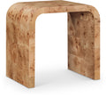 Delilah Natural Burl Wood End / Side Table