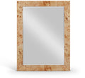 Delilah Natural Burl Wood Frame Mirror
