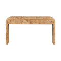 Delilah Natural Burl Wood Console Table