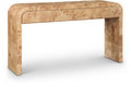 Delilah Natural Burl Wood Console Table
