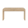 Delilah White Oak Wood Console Table