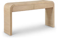 Delilah White Oak Wood Console Table
