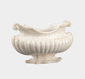 Antique White Oval Pot
