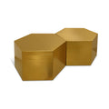 Hallam Gold Iron 2pc. Modular Coffee Table
