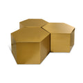 Hallam Gold Iron 3pc. Modular Coffee Table