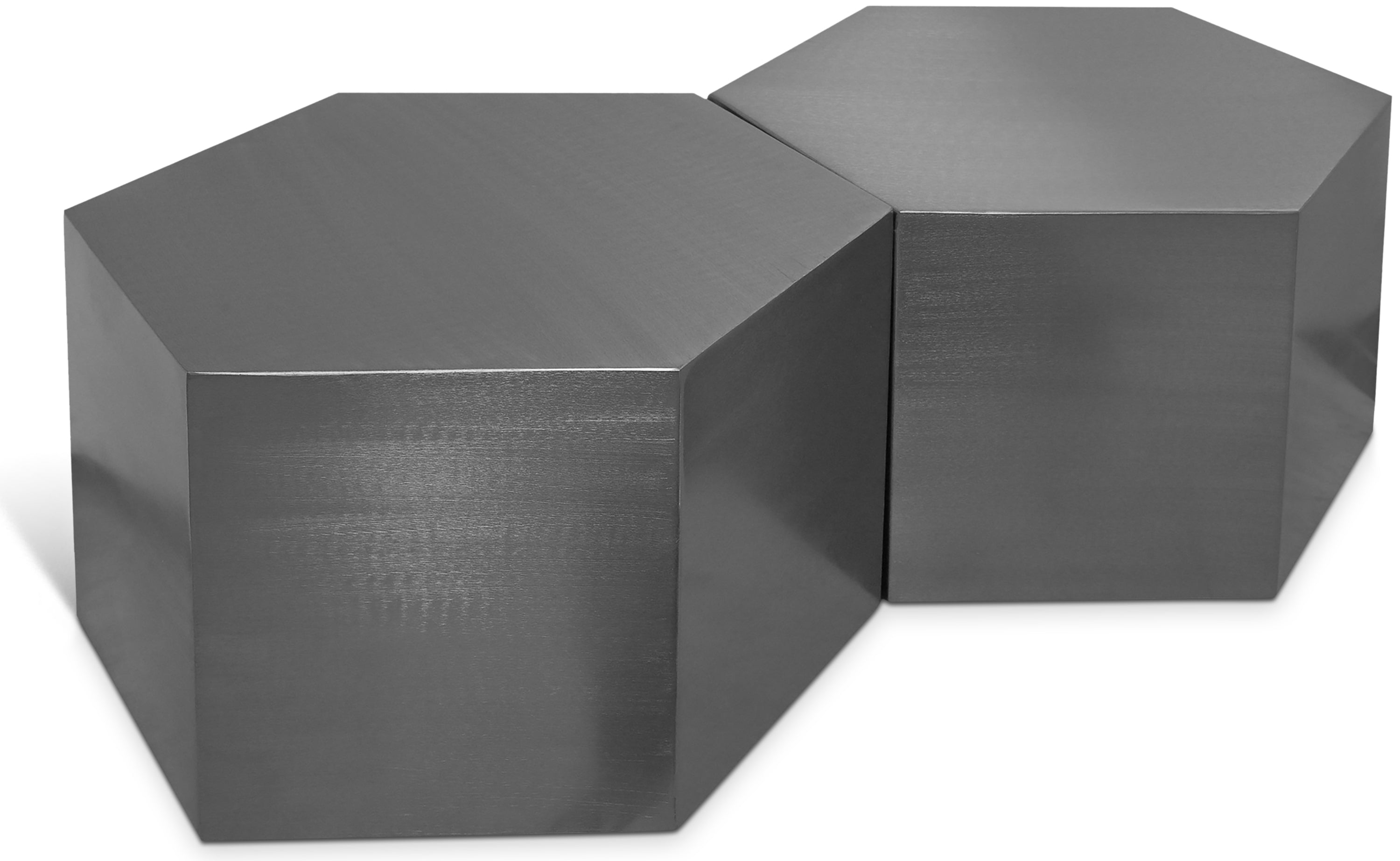Hallam Chrome Iron 2pc. Modular Coffee Table