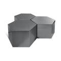 Hallam Chrome Iron 3pc. Modular Coffee Table