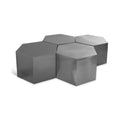 Hallam Chrome Iron 4pc. Modular Coffee Table