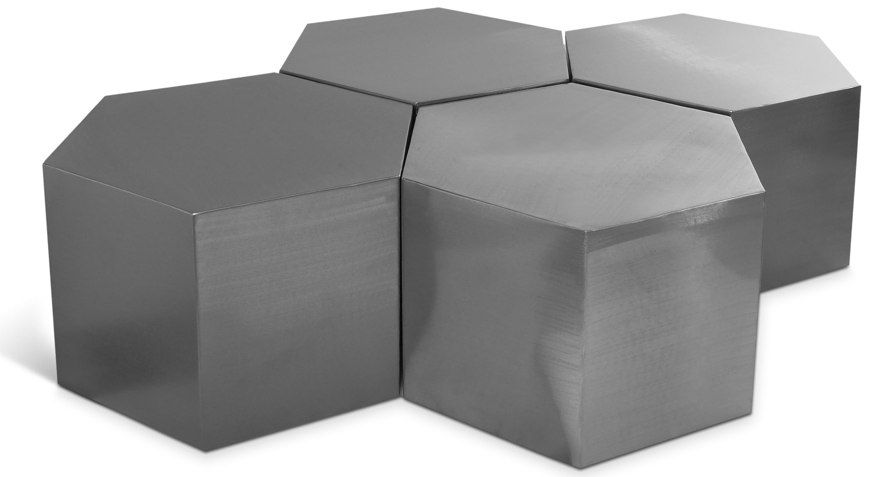Hallam Chrome Iron 4pc. Modular Coffee Table